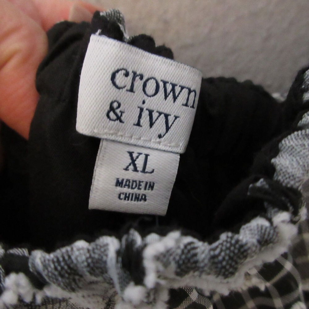 Crown & Ivy Black and White Mini Dress - Picture 6 of 12